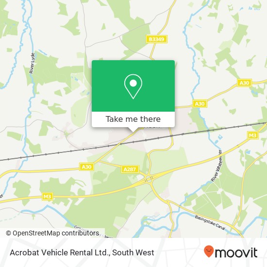 Acrobat Vehicle Rental Ltd. map