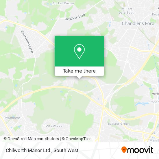 Chilworth Manor Ltd. map
