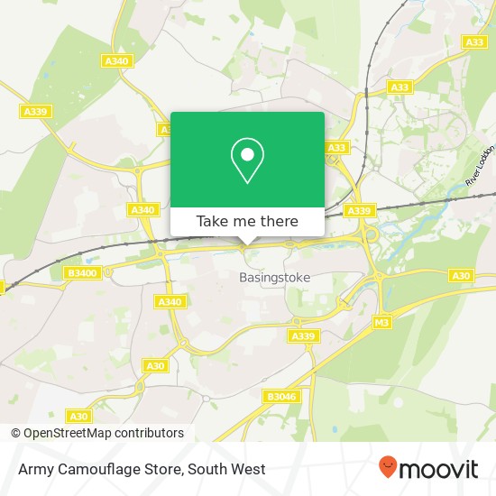 Army Camouflage Store map