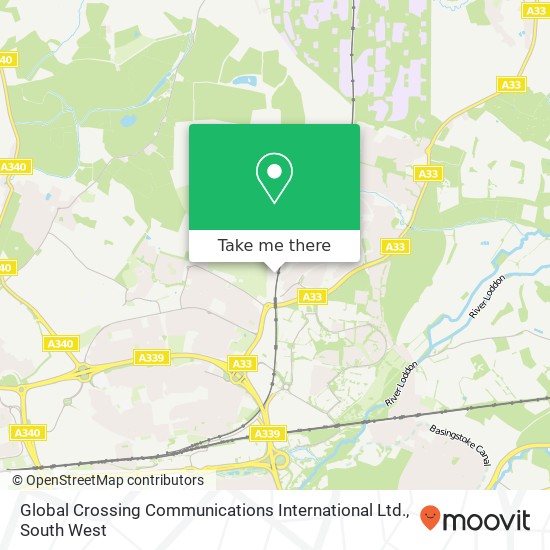 Global Crossing Communications International Ltd. map