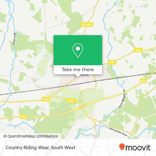 Country Riding Wear map