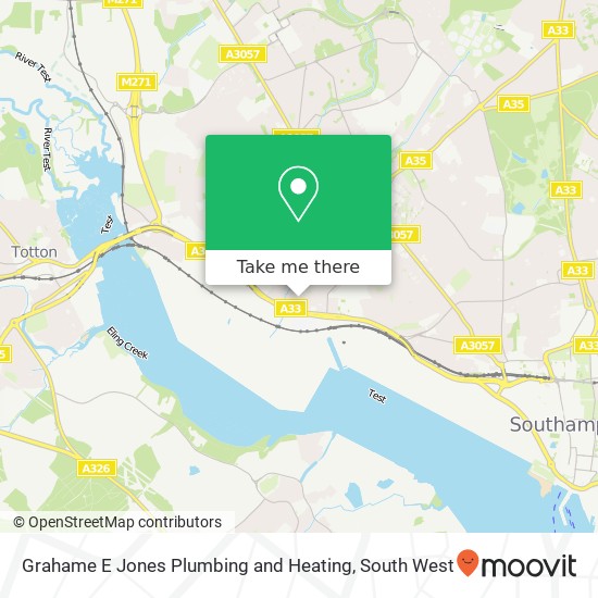 Grahame E Jones Plumbing and Heating map