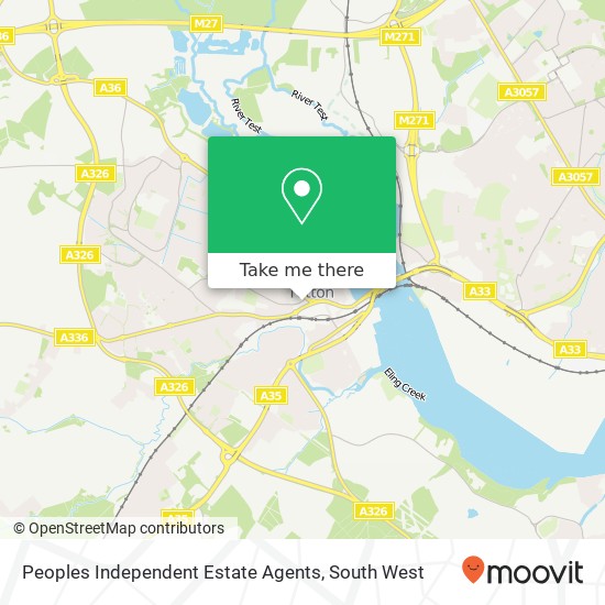 Peoples Independent Estate Agents map