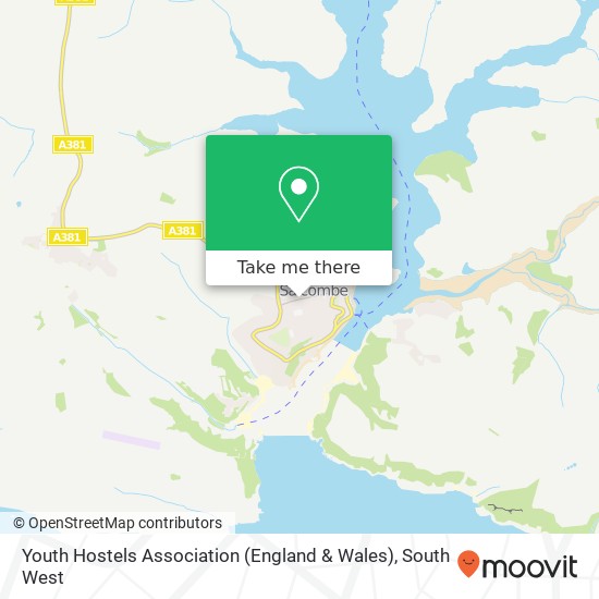 Youth Hostels Association (England & Wales) map