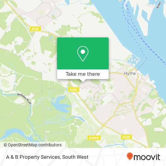 A & B Property Services map