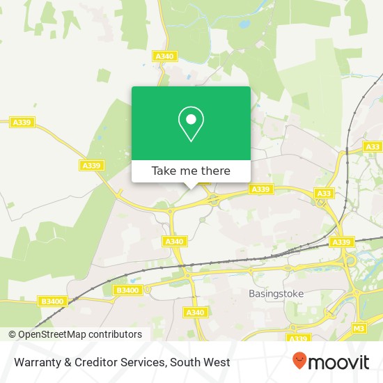 Warranty & Creditor Services map