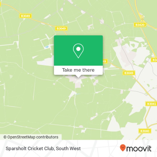 Sparsholt Cricket Club map