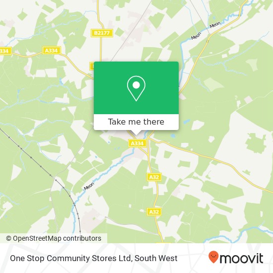 One Stop Community Stores Ltd map
