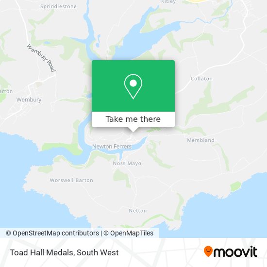 Toad Hall Medals map