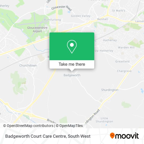 Badgeworth Court Care Centre map