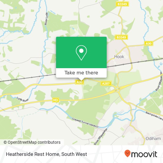 Heatherside Rest Home map