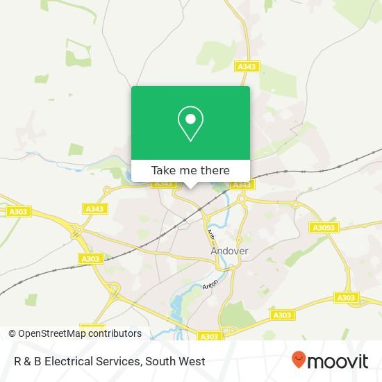 R & B Electrical Services map