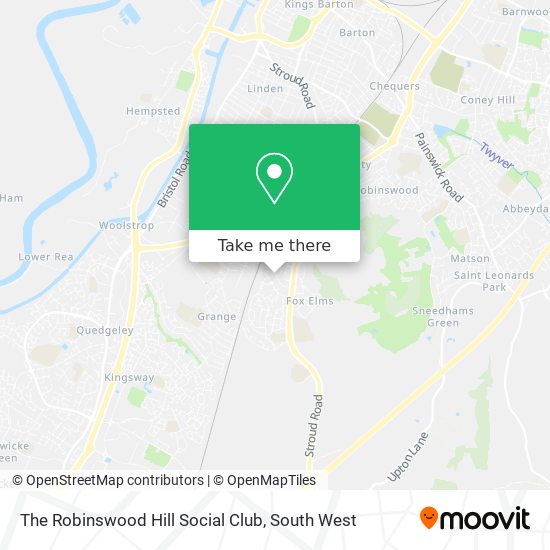 The Robinswood Hill Social Club map