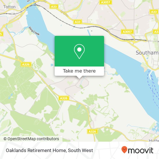 Oaklands Retirement Home map