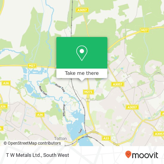 T W Metals Ltd. map