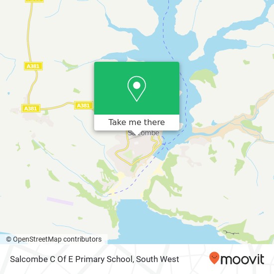 Salcombe C Of E Primary School map