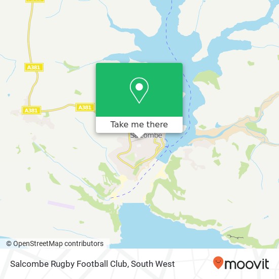 Salcombe Rugby Football Club map