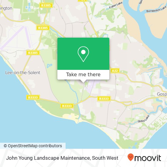John Young Landscape Maintenance map