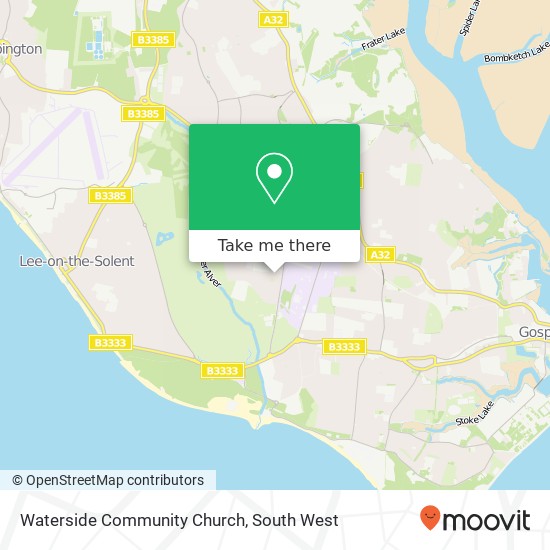 Waterside Community Church map