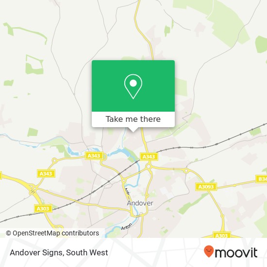 Andover Signs map