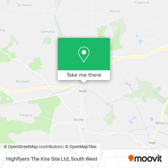 Highflyers The Kite Site Ltd map