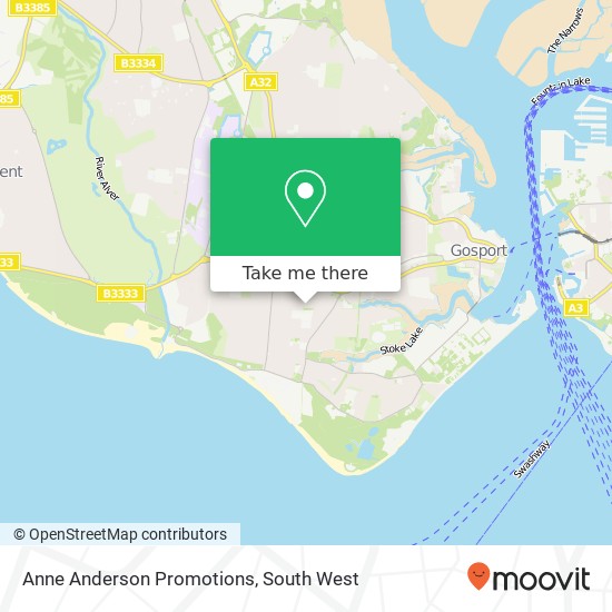 Anne Anderson Promotions map