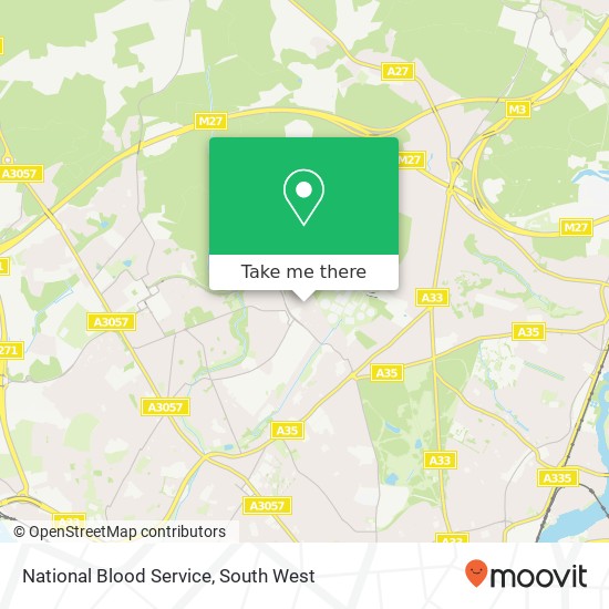 National Blood Service map
