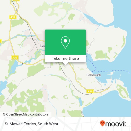 St.Mawes Ferries map