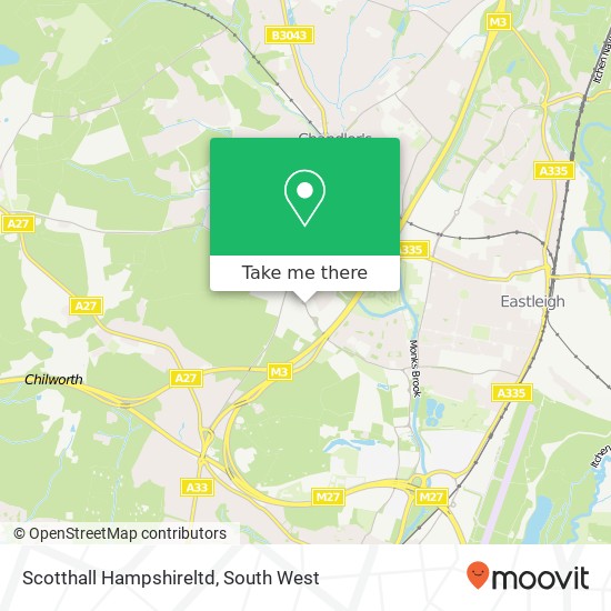 Scotthall  Hampshireltd map