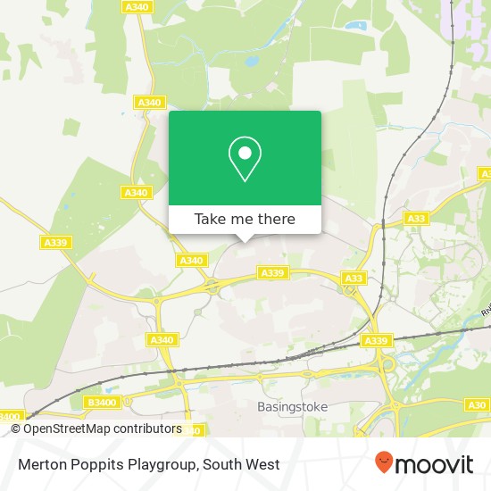 Merton Poppits Playgroup map
