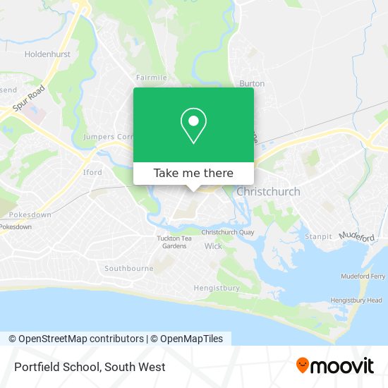Portfield School map