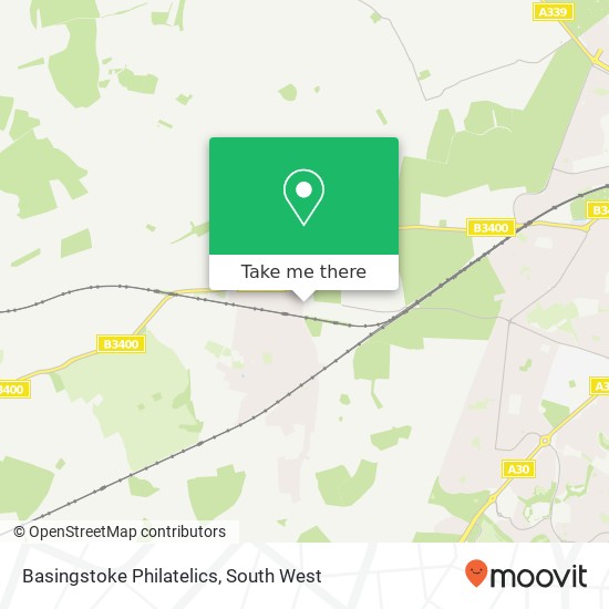 Basingstoke Philatelics map