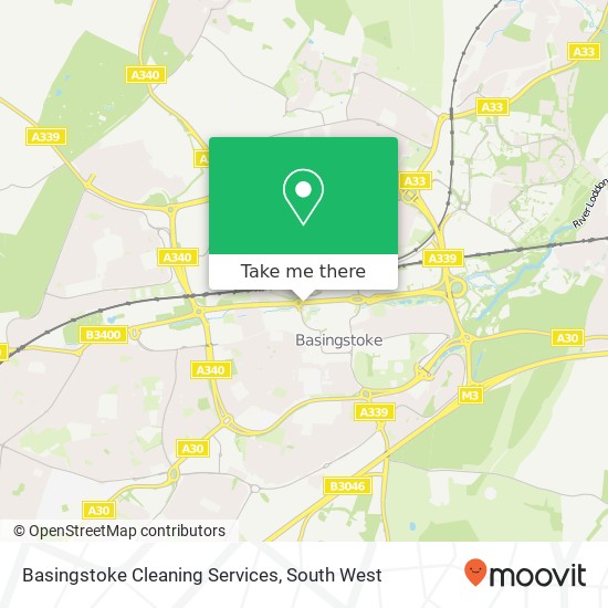 Basingstoke Cleaning Services map