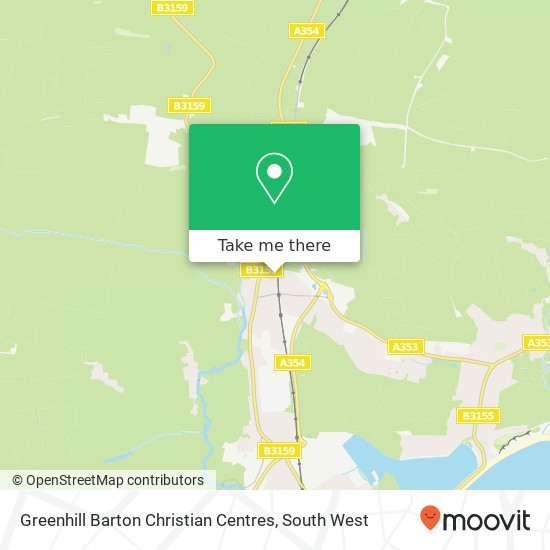 Greenhill Barton Christian Centres map