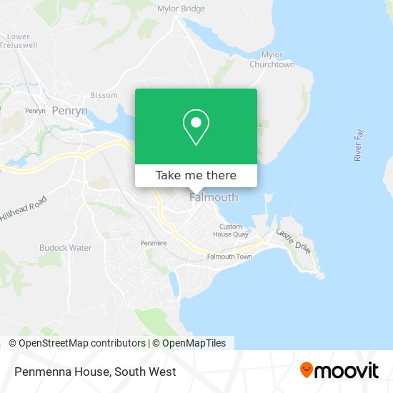 Penmenna House map