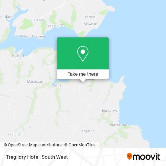 Tregildry Hotel map