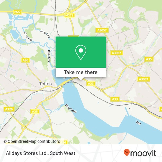 Alldays Stores Ltd. map