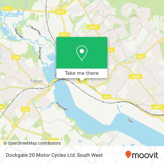 Dockgate 20 Motor Cycles Ltd map