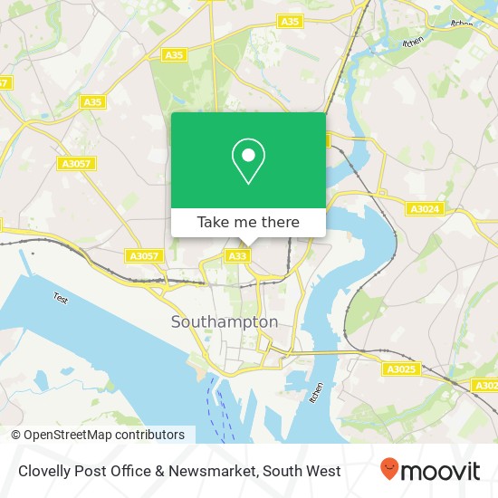 Clovelly Post Office & Newsmarket map