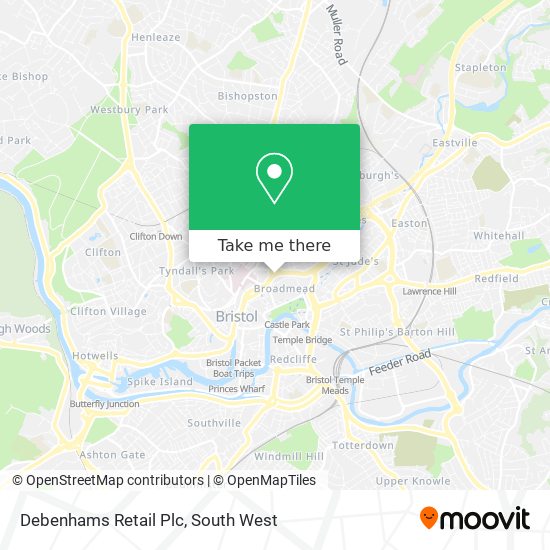 Debenhams Retail Plc map