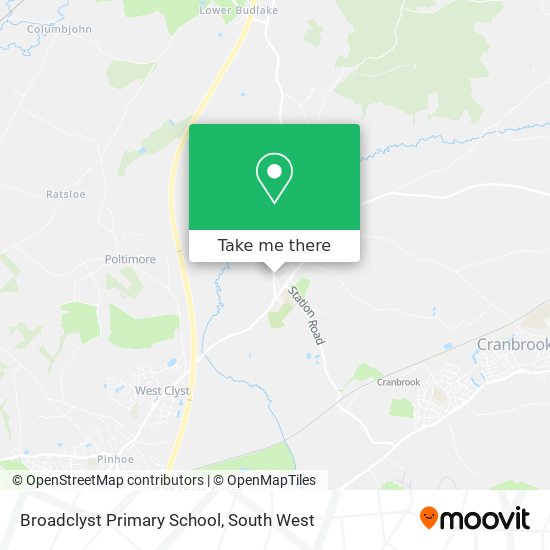 Broadclyst Primary School map