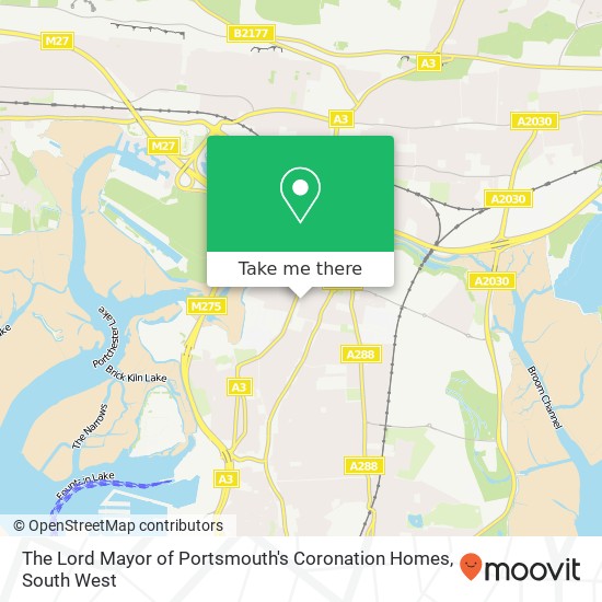 The Lord Mayor of Portsmouth's Coronation Homes map