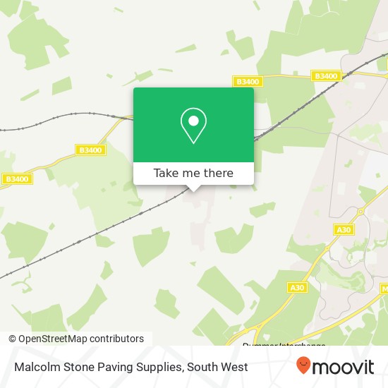 Malcolm Stone Paving Supplies map