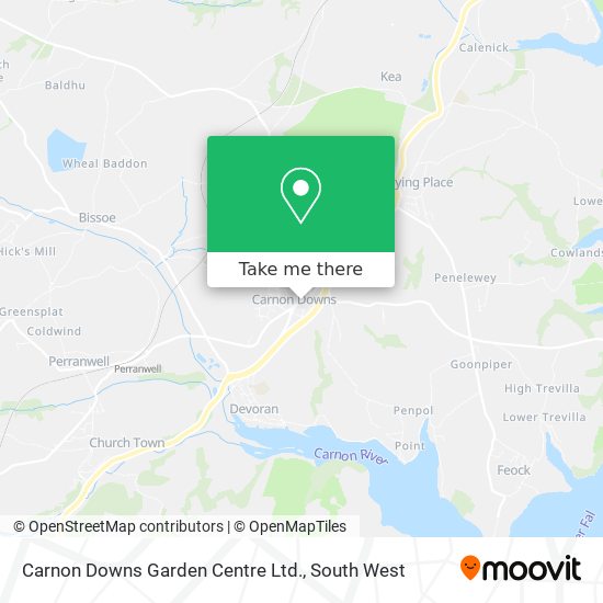 Carnon Downs Garden Centre Ltd. map