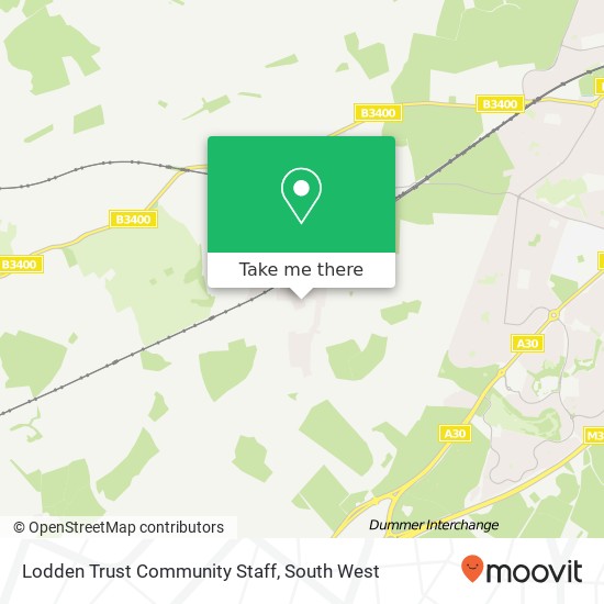 Lodden Trust Community Staff map