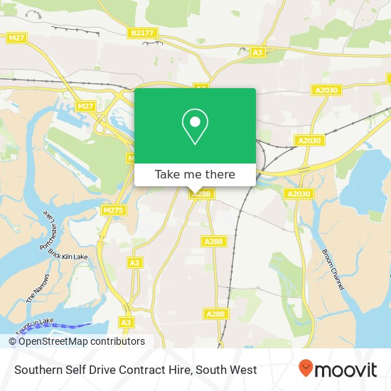 Southern Self Drive Contract Hire map