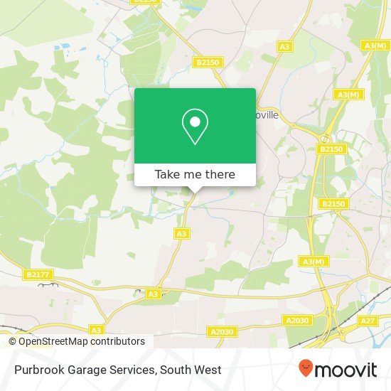 Purbrook Garage Services map