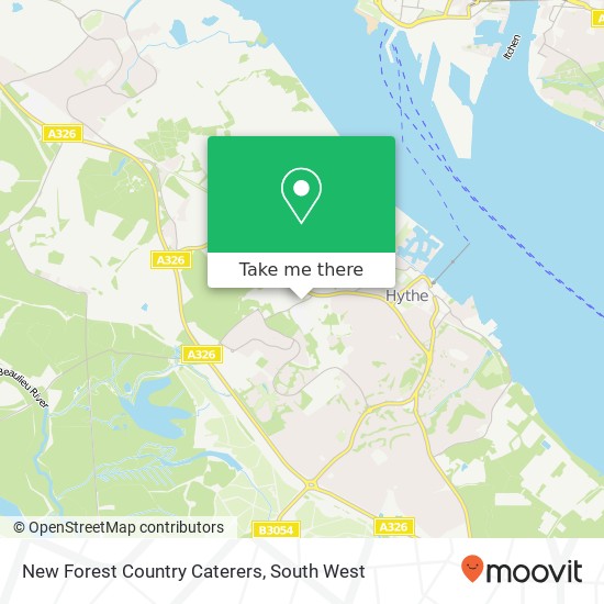 New Forest Country Caterers map