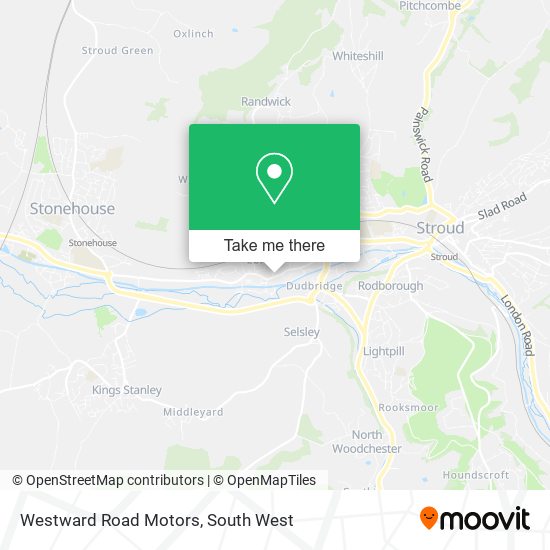 Westward Road Motors map