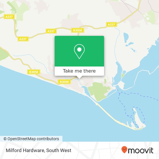 Milford Hardware map
